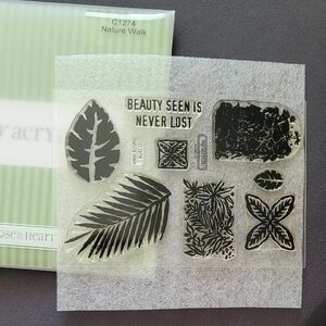 CTMH (retired) Nature Walk Acrylic Stamp Set